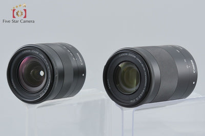 【中古】Canon キヤノン EOS M3 ブラック ダブルズームキット 元箱付き