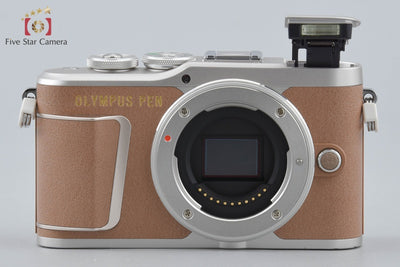 【中古】OLYMPUS オリンパス PEN E-PL9 ブラウン EZ ダブルズームキット シャッター回数僅少