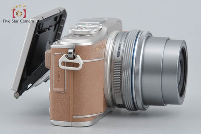 【中古】OLYMPUS オリンパス PEN E-PL9 ブラウン EZ ダブルズームキット シャッター回数僅少