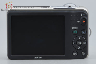 【中古】Nikon ニコン COOLPIX L30 シルバー コンパクトデジタルカメラ