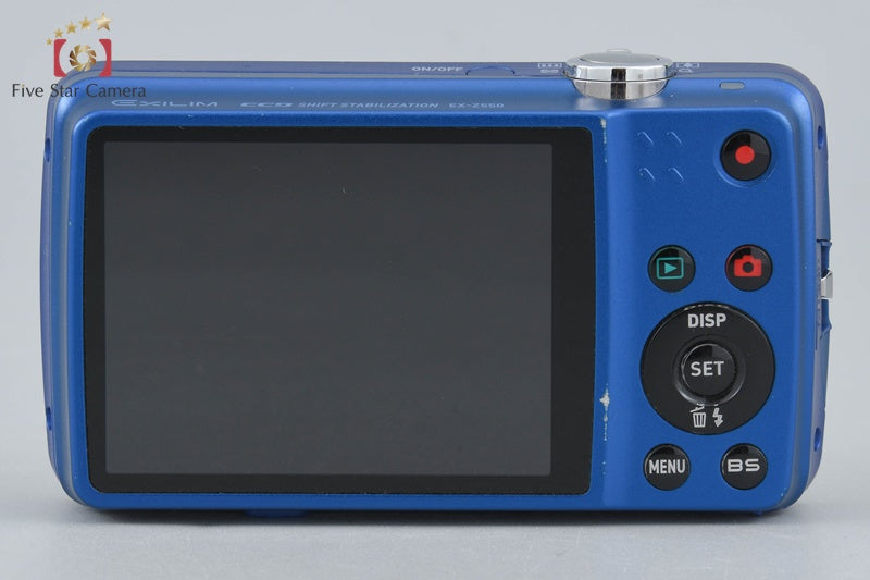 中古】Casio カシオ EXILIM EX-Z550 ブルー コンパクトデジタルカメラ