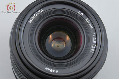 【中古】MINOLTA ミノルタ AF 28mm f/2.8 旧タイプ