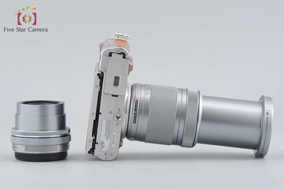 【中古】OLYMPUS オリンパス PEN E-PL8 EZ ダブルズームキット ブラウン シャッター回数僅少 元箱付き