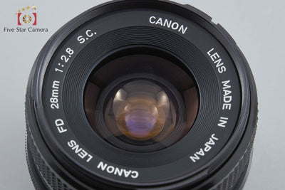 【中古】Canon キヤノン FD 28mm f/2.8 S.C.