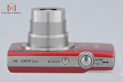 【中古】Canon キヤノン IXY 200 レッド コンパクトデジタルカメラ