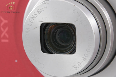 【中古】Canon キヤノン IXY 200 レッド コンパクトデジタルカメラ