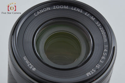 【中古】Canon キヤノン EF-M 55-200mm f/4.5-6.3 IS STM ブラック