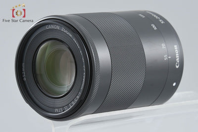 【中古】Canon キヤノン EF-M 55-200mm f/4.5-6.3 IS STM ブラック