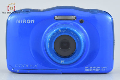 【中古】Nikon ニコン COOLPIX S33 ブルー コンパクトデジタルカメラ