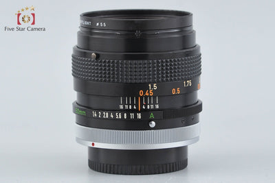 【中古】Canon キヤノン FD 50mm f/1.4 S.S.C.