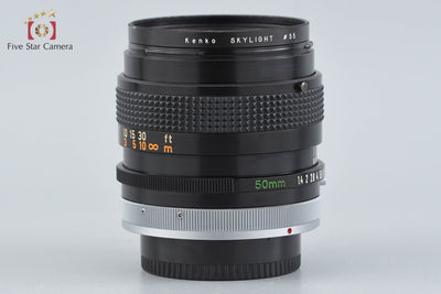 【中古】Canon キヤノン FD 50mm f/1.4 S.S.C.