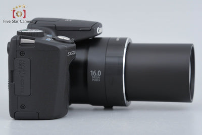 【中古】Canon キヤノン PowerShot SX500 IS ブラック コンパクトデジタルカメラ 元箱付き