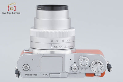 【中古】Panasonic パナソニック LUMIX DC-GF9 オレンジ + G VARIO 12-32mm f/3.5-5.6 ASPH. MEGA O.I.S. H-FS12032 シルバー