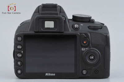 【中古】Nikon ニコン D3100 18-55 VR レンズキット ブラック シャッター回数僅少