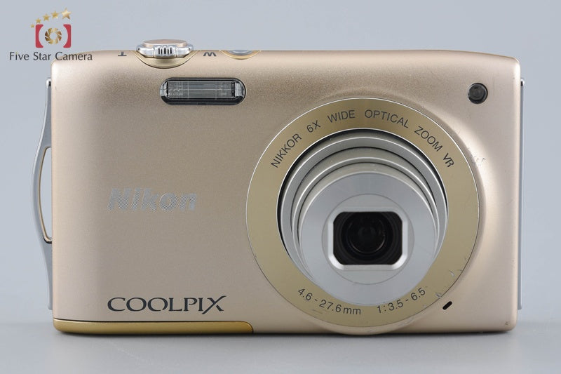 中古】Nikon ニコン COOLPIX S3300 スイートゴールド コンパクト