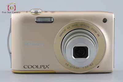 【中古】Nikon ニコン COOLPIX S3300 スイートゴールド コンパクトデジタルカメラ