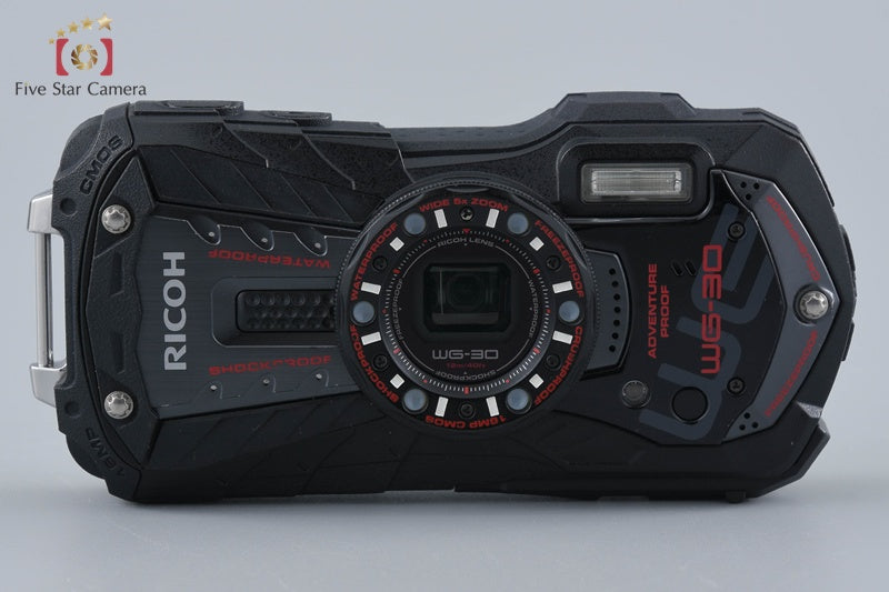 RICOH WG-30 デジタルカメラ 動作確認済 RICOH WG30エボニーBLACK良品