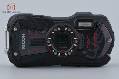 【中古】RICOH リコー PENTAX ペンタックス WG-30 ブラック 防水アクションカメラ