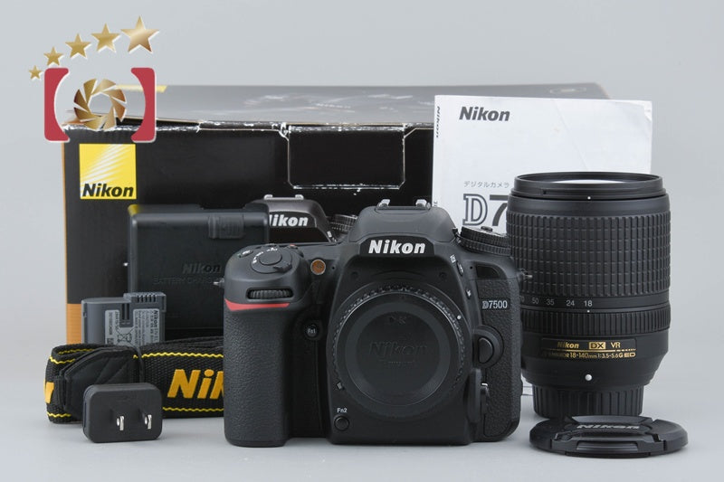 Used: Nikon D7500 18-140 VR Lens Kit, Low Shutter Count, With Original Box
