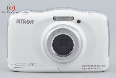 【中古】Nikon ニコン COOLPIX S33 ホワイト コンパクトデジタルカメラ