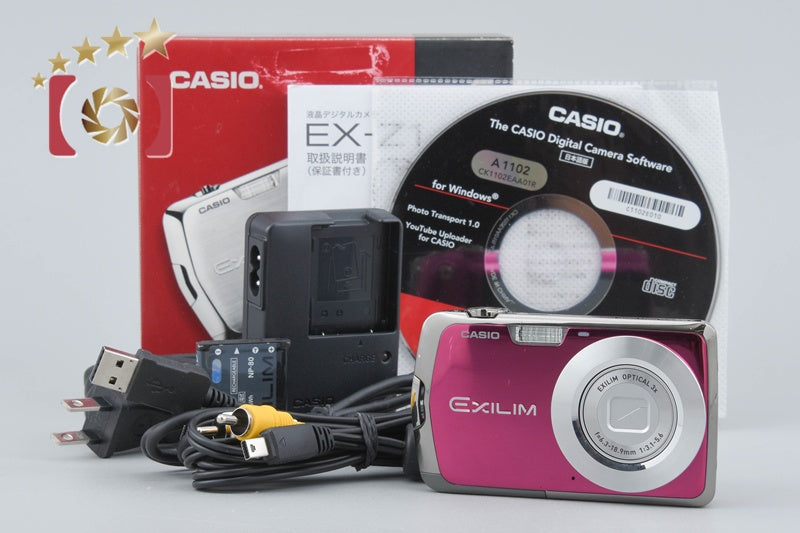 【中古】Casio カシオ EXILIM ZOOM EX-Z1 パープル コンパクトデジタルカメラ 元箱付き