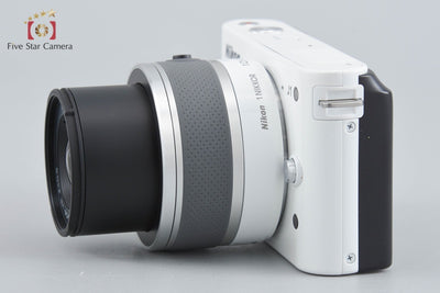 【中古】Nikon ニコン 1 J1 標準ズームレンズキット ホワイト シャッター回数僅少