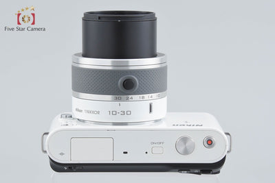 【中古】Nikon ニコン 1 J1 標準ズームレンズキット ホワイト シャッター回数僅少