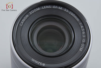 【中古】Canon キヤノン EF-M 55-200mm f/4.5-6.3 IS STM シルバー