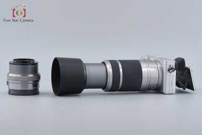 【中古】SONY ソニー α6400 ILCE-6400 シルバー ダブルズームレンズキット 元箱付き