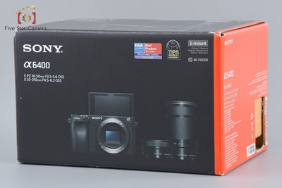 【中古】SONY ソニー α6400 ILCE-6400 シルバー ダブルズームレンズキット 元箱付き