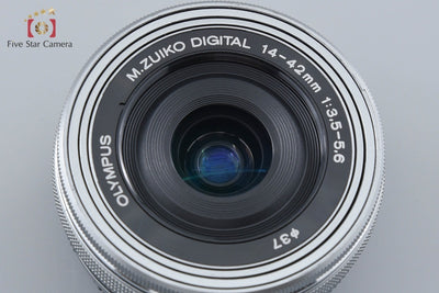 【中古】OLYMPUS オリンパス M.ZUIKO DIGITAL ED 14-42mm f/3.5-5.6 EZ シルバー
