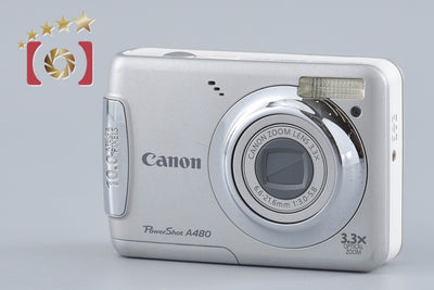【中古】Canon キヤノン PowerShot A480 シルバー コンパクトデジタルカメラ