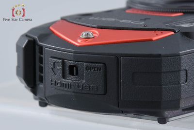 【中古】RICOH リコー PENTAX ペンタックス WG-60 レッド 防水アクションカメラ シャッター回数僅少