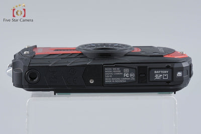 【中古】RICOH リコー PENTAX ペンタックス WG-60 レッド 防水アクションカメラ シャッター回数僅少