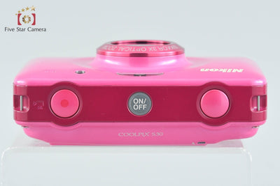 【中古】Nikon ニコン COOLPIX S30 ピンク コンパクトデジタルカメラ