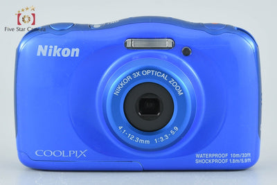 【中古】Nikon ニコン COOLPIX W100 ブルー コンパクトデジタルカメラ