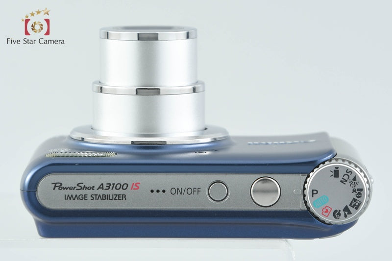 中古】Canon キヤノン PowerShot A3100 IS ブルー コンパクトデジタル