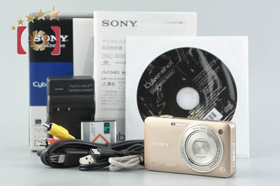 【中古】SONY ソニー Cyber-shot DSC-WX5 ゴールド デジタルスチルカメラ 元箱付き