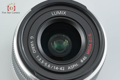 【中古】Panasonic パナソニック LUMIX G VARIO 14-42mm f/3.5-5.6 ASPH. MEGA O.I.S. H-FS1442A ブラック