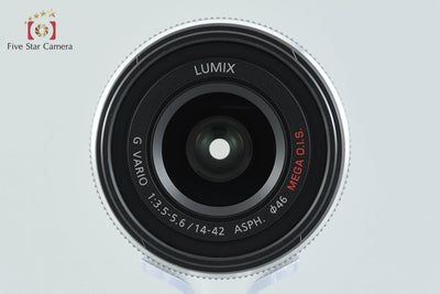 【中古】Panasonic パナソニック LUMIX G VARIO 14-42mm f/3.5-5.6 ASPH. MEGA O.I.S. H-FS1442A ブラック