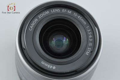 【中古】Canon キヤノン EF-M 15-45mm f/3.5-6.3 IS STM シルバー