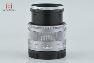【中古】Canon キヤノン EF-M 15-45mm f/3.5-6.3 IS STM シルバー