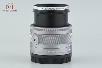 【中古】Canon キヤノン EF-M 15-45mm f/3.5-6.3 IS STM シルバー
