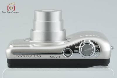 【中古】Nikon ニコン COOLPIX L30 シルバー コンパクトデジタルカメラ