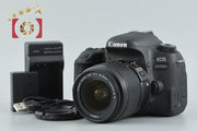 【中古】Canon キヤノン EOS 9000D + EF-S 18-55mm f/3.5-5.6 IS II シャッター回数僅少