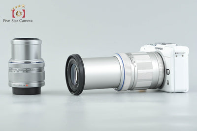 【中古】OLYMPUS オリンパス PEN Lite E-PL1s ホワイト + M.ZUIKO DIGITAL ED 14-42mm f/3.5-5.6 II R + M.ZUIKO DIGITAL ED 40-150mm f/4-5.6