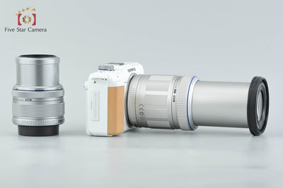 【中古】OLYMPUS オリンパス PEN Lite E-PL1s ホワイト + M.ZUIKO DIGITAL ED 14-42mm f/3.5-5.6 II R + M.ZUIKO DIGITAL ED 40-150mm f/4-5.6