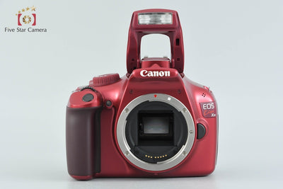 【中古】Canon キヤノン EOS Kiss X50 18-55 レンズキット レッド シャッター回数僅少