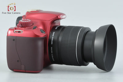 【中古】Canon キヤノン EOS Kiss X50 18-55 レンズキット レッド シャッター回数僅少