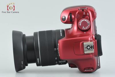 【中古】Canon キヤノン EOS Kiss X50 18-55 レンズキット レッド シャッター回数僅少